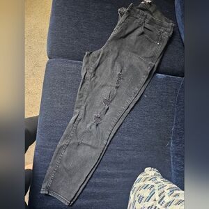 High waisted skinny jeans